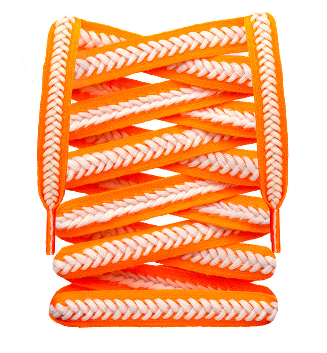 Flat Wheat Woven Two-Tone Shoelaces
