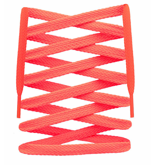 Flat Wide Cross Grain Polyester Shoelaces