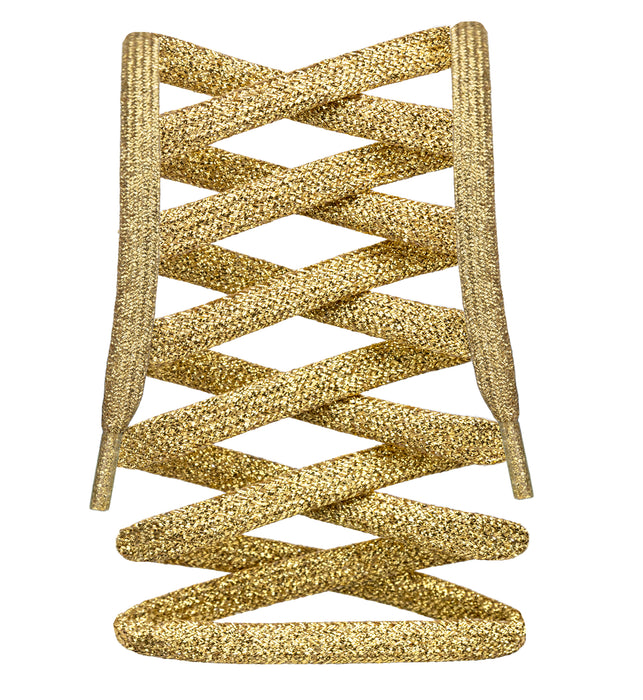 Flat Metallic Shoelaces