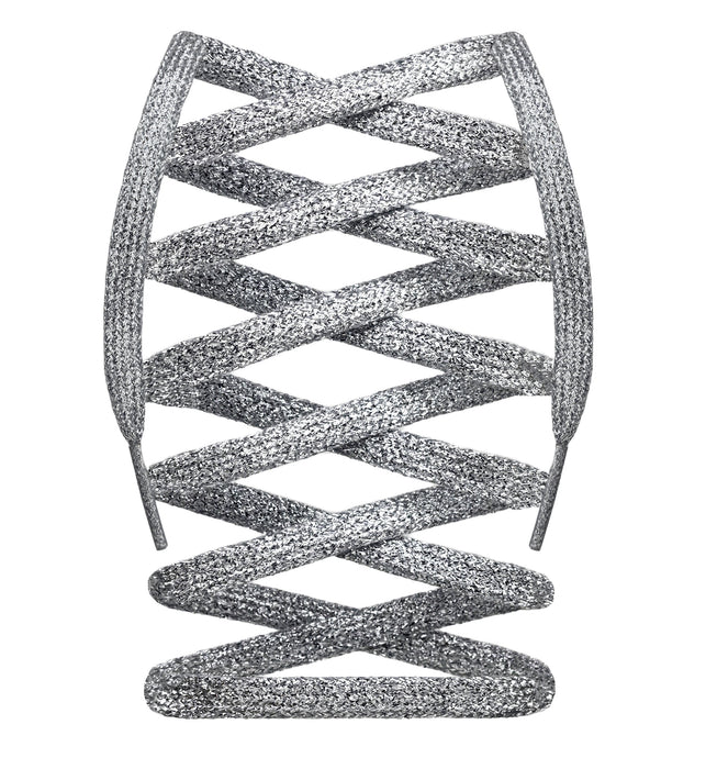 Flat Metallic Shoelaces