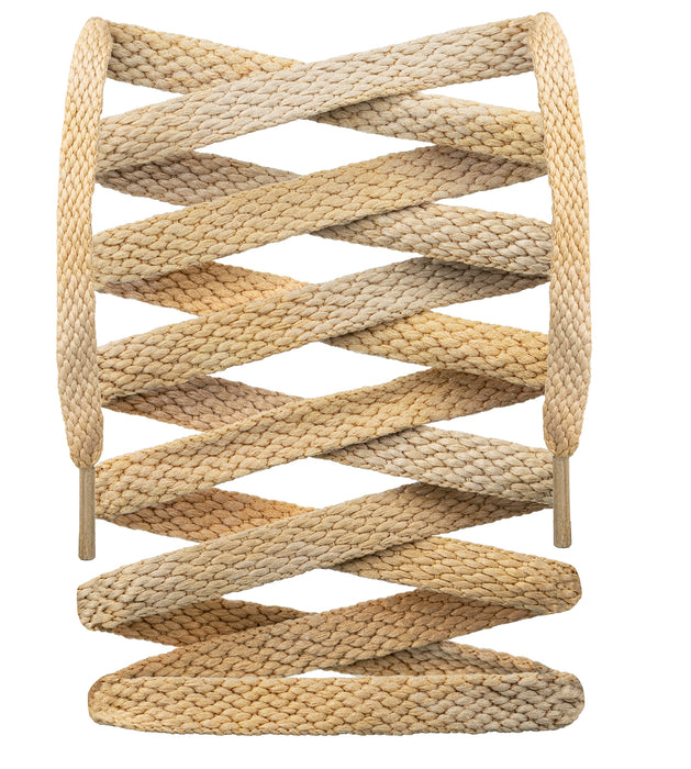 Flat Aged Vintage Shoelaces