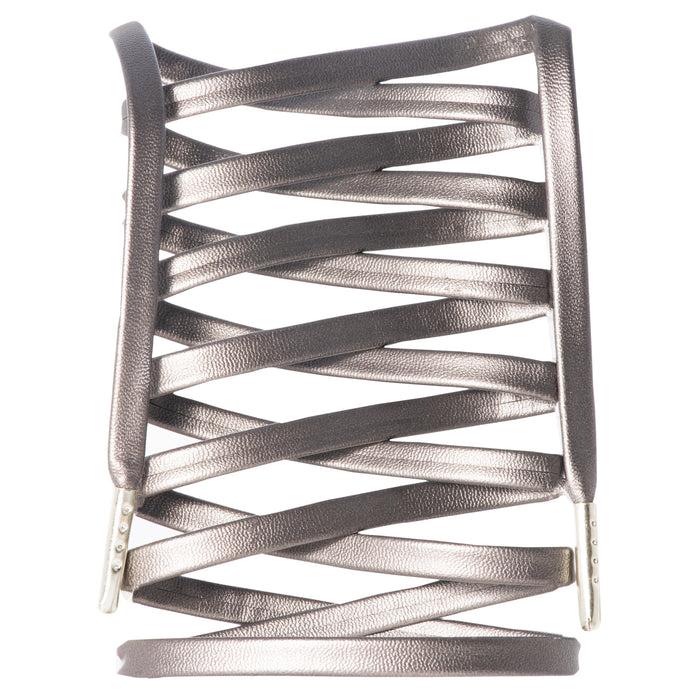 Premium Synthetic Leather Shoelaces - Silver Tips - LitLaces