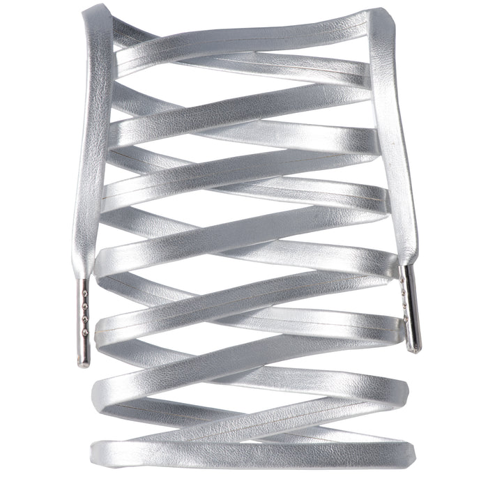 Premium Synthetic Leather Shoelaces - Silver Tips - LitLaces