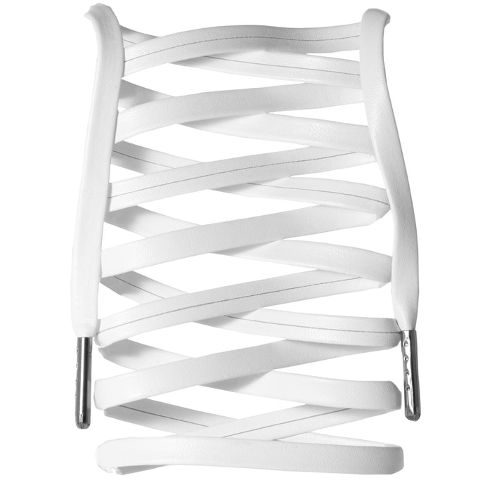 Premium Synthetic Leather Shoelaces - Silver Tips - LitLaces