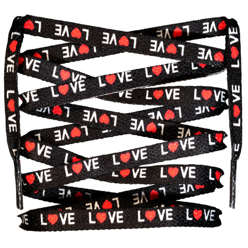 Flat Sublimated "LOVE" Shoelaces - LitLaces