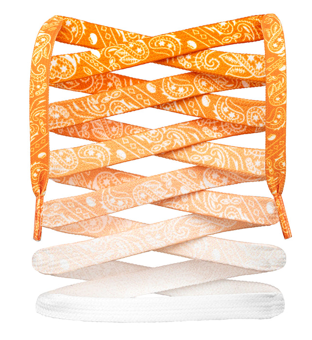 Flat Sublimated Paisley Shoelaces