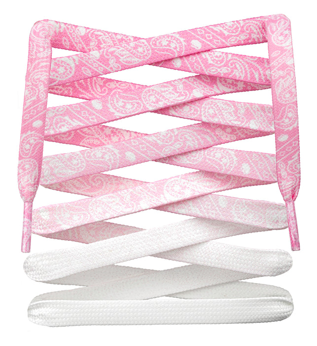 Flat Sublimated Paisley Shoelaces